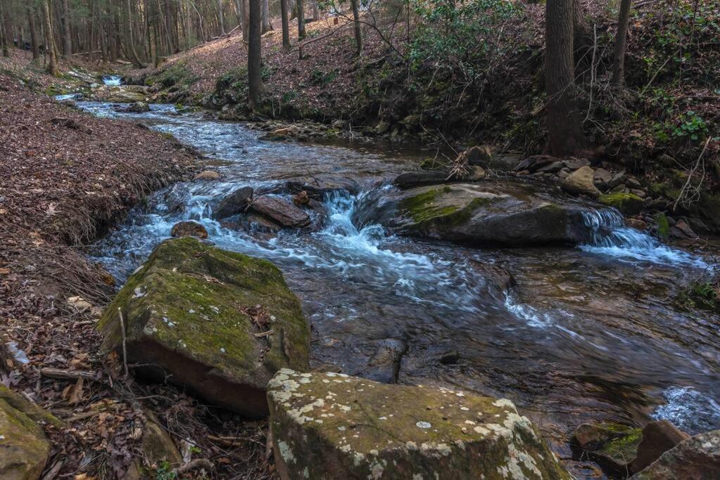 Private Creekside Cabin+Hot Tub,Pool Table, & Pets Ellijay Exterior photo